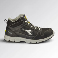 Calzatura di sicurezza mid-cut S3S idrorepellente in pelle bovina pull-up nubuck.